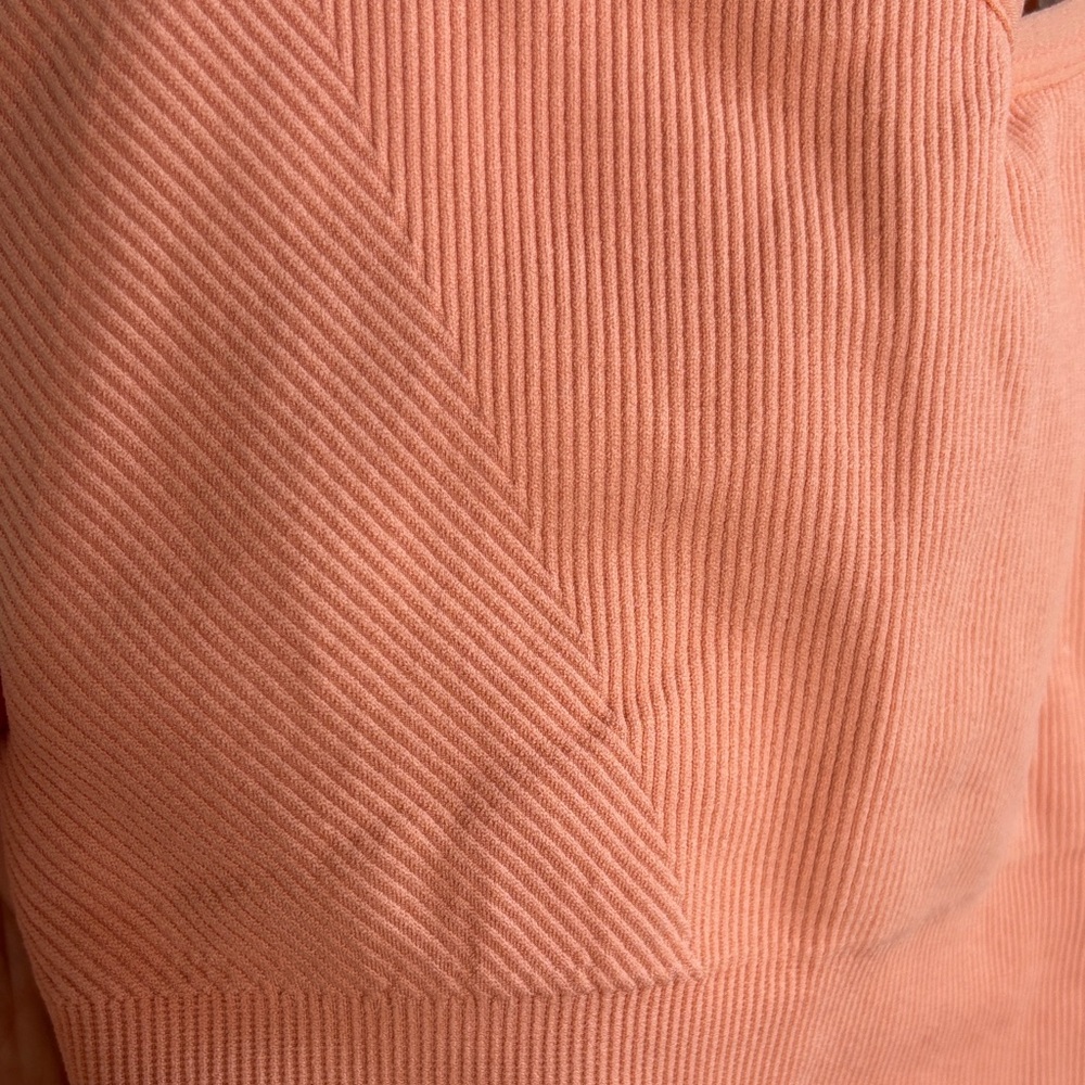 Yogalicious Ribbed Racerback Peach Sports Bra sz L - Picture 5 of 6